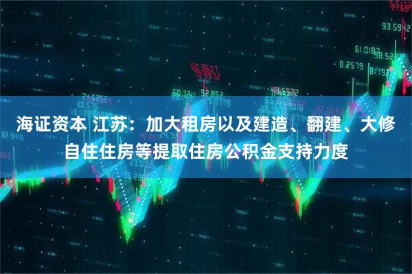 海证资本 江苏：加大租房以及建造、翻建、大修自住住房等提取住房公积金支持力度